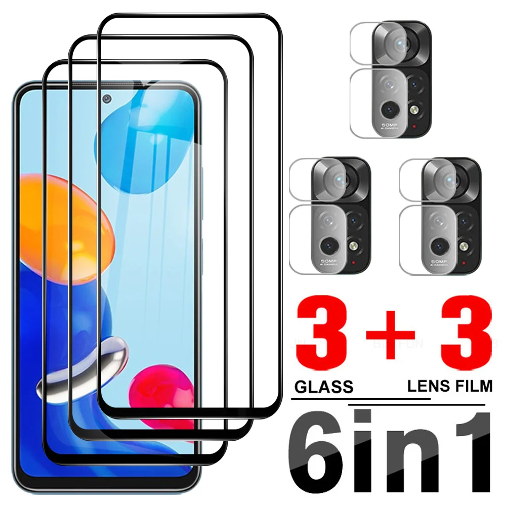 

Закаленное стекло 6 в 1 для Xiaomi Redmi Note 11 Pro 5G 11S 10 Pro Max 10S 10