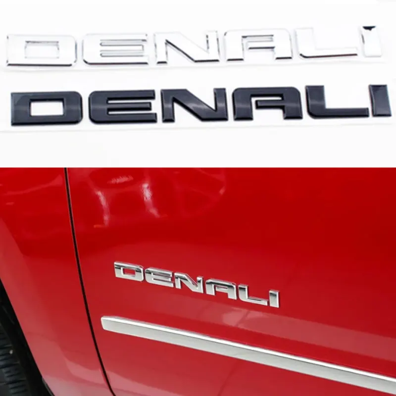 

DEMALI letter logo car stickers for Chevrolet GMC DENALI sierra 2500 car body stickers modified accessories standard decals