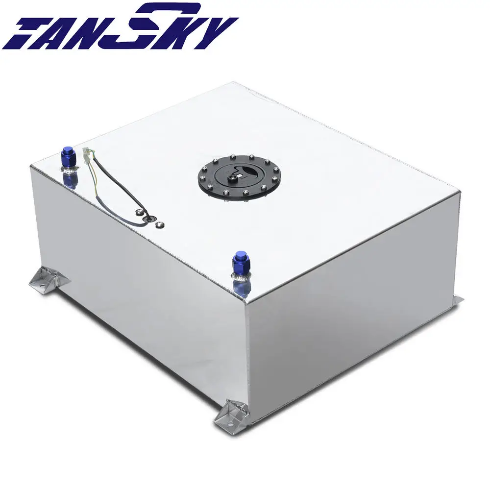 

TANSKY-Универсальный JDM Euro Track алюминиевый топливный резервуар с датчиком повышения напряжения, топливный элемент 80 л с пеной внутри