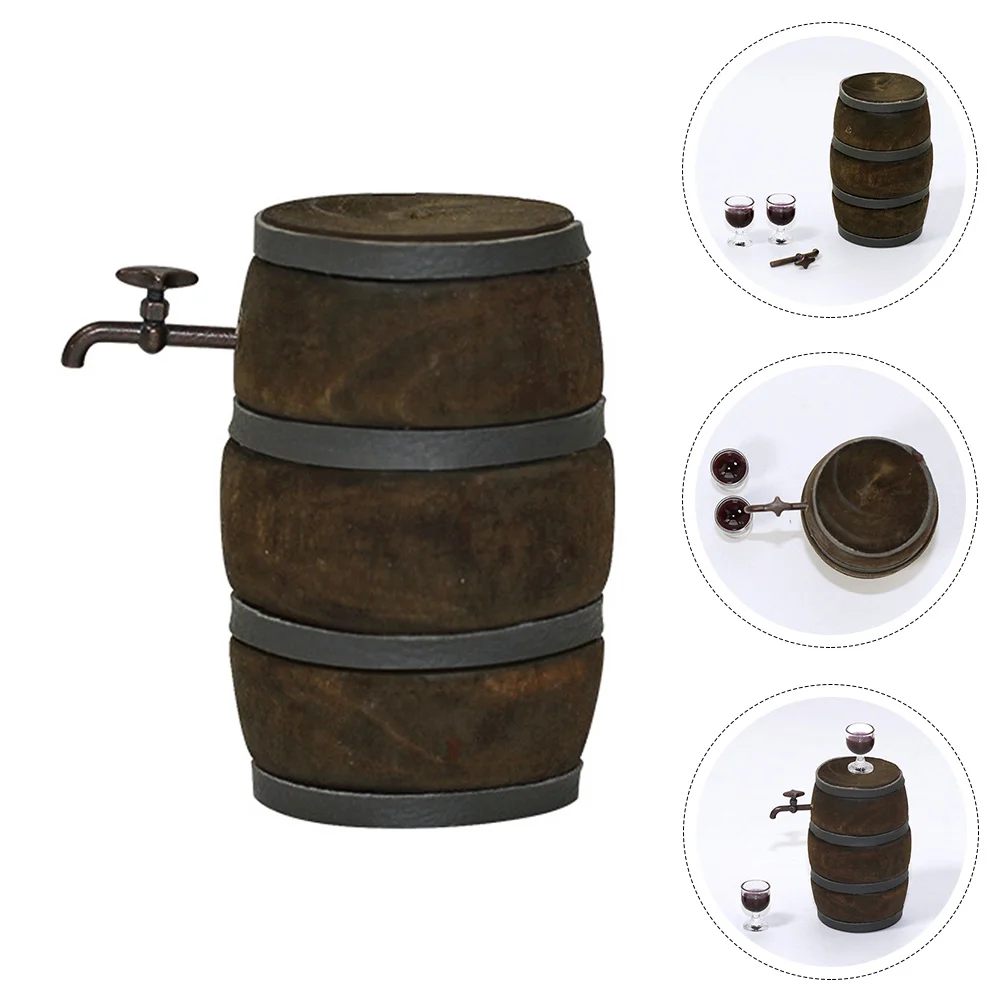 

Fairy Garden Decoration Mini Beer Barrel Beer Cask Beer Keg with