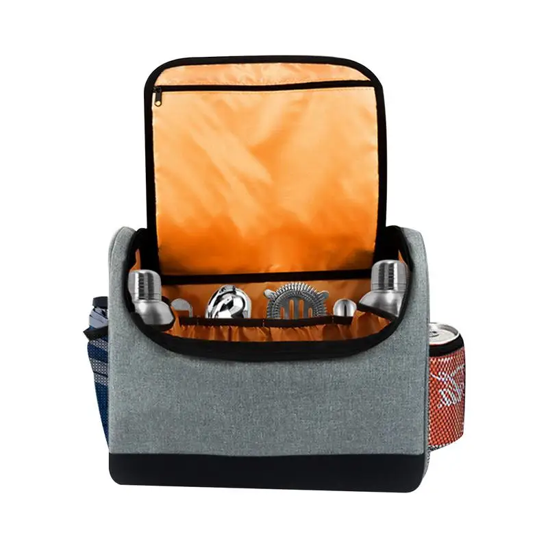 

Bartender Kit Bag Portable Bar Bag With Large Capacity Portable Bar Bag With Large Capacity Easy To Storage Anti-Slip Rubber