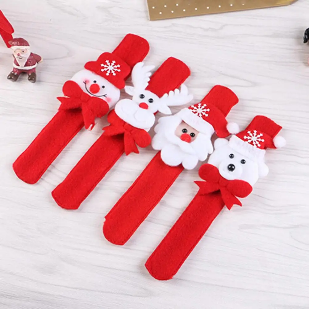 

Decoration Plaything Santa Claus Elk Cartoon Snap Bracelet for Kids