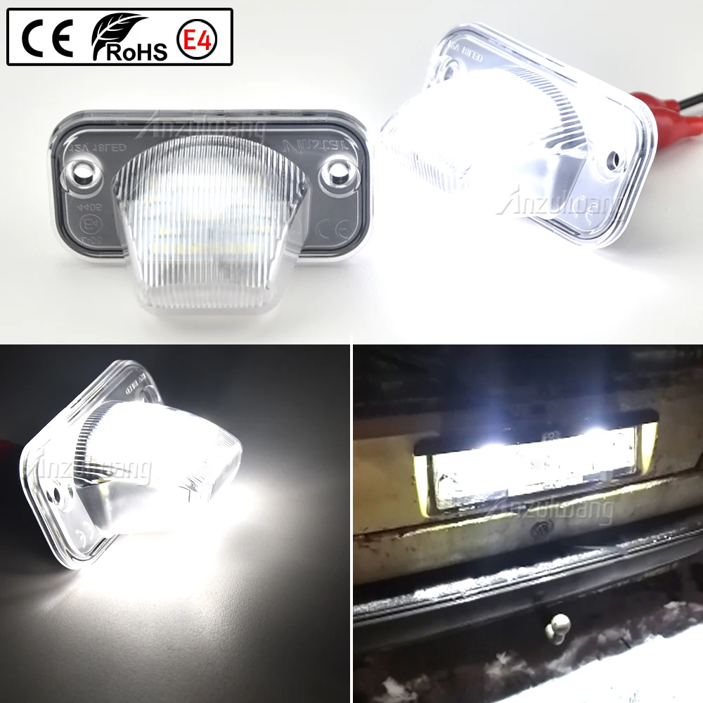

2PCS LED License Plate Lights For Vw T4 90~03, Transporter Syncro 1993~2004, Candy 04~, Jetta/Syncro 05~ Auto Number Lamp 12V