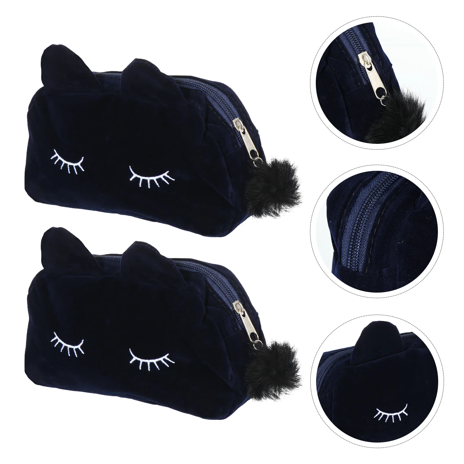 2 шт. косметичка с изображением кота для путешествий органайзер макияжа коробка