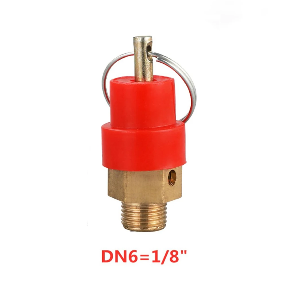 

1pc Air Compressor Safety Relief Valve 1/8" 1/4'' BSP 8kg Brass Pneumatic Tool Accessories Pressure Release Regulator