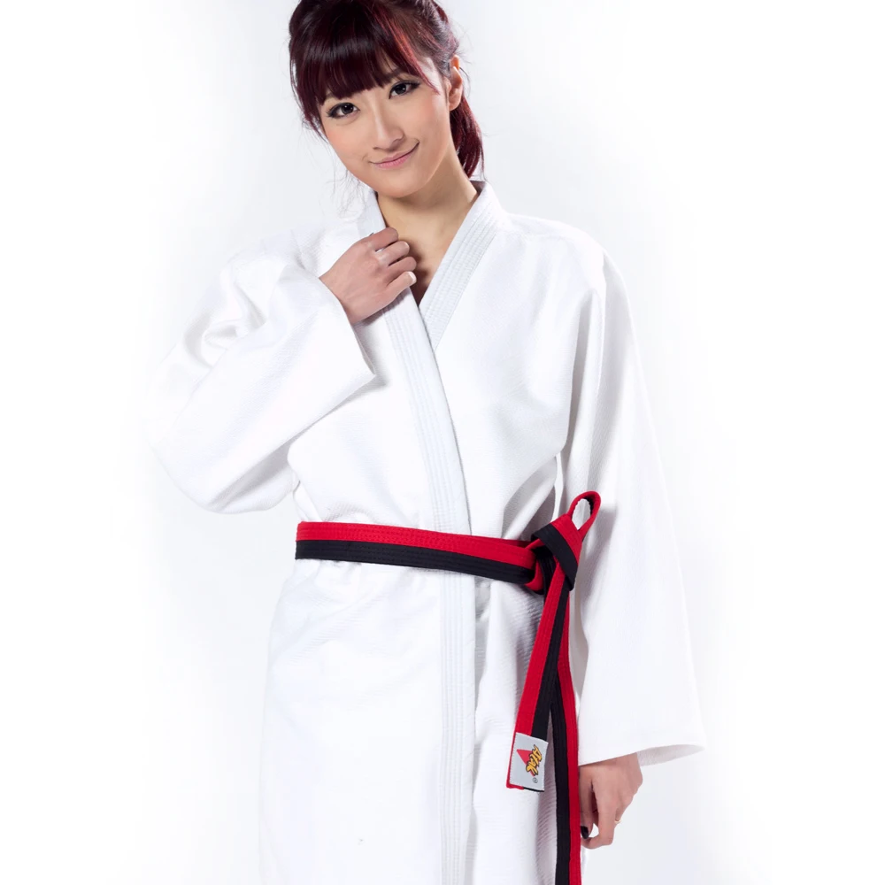 100% хлопок Jiujitsu Униформа белый синий двойной плетеный BJJ Judo GI кимоно костюм для