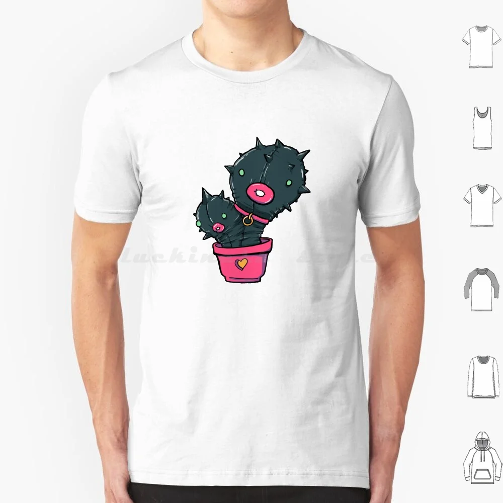 Cactus Fetish T Shirt Big Size 100% Cotton Bdsm Latex Gimp Couple Love Lovers Weird Sexy Creepy Cute