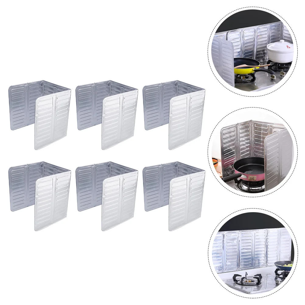 

Splatter Oil Guard Frying Screenaluminum Kitchen Stove Pan Shield Guards Cookingfoil Proof Grease Tools Baffle Nonstick Barrier