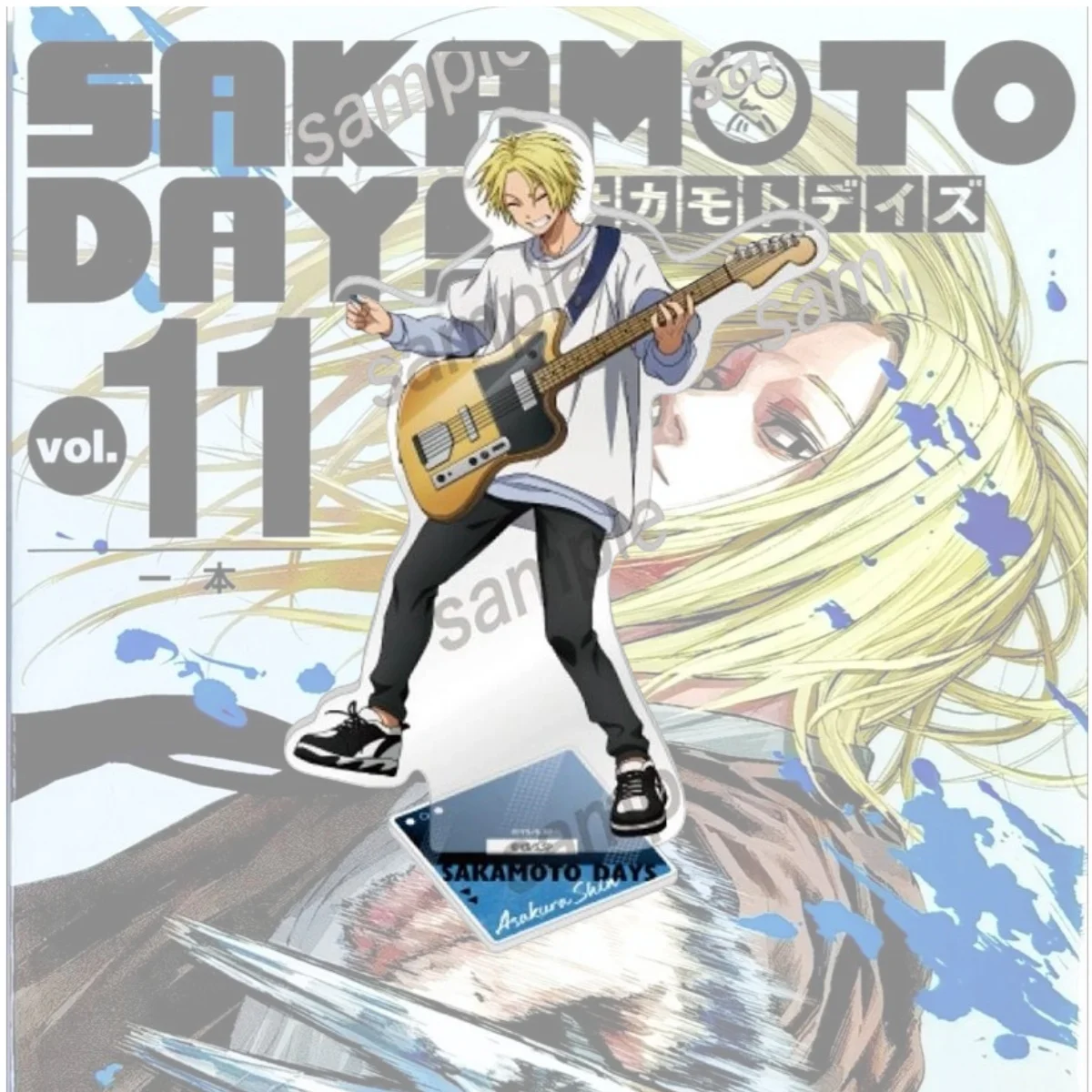 Фото Акриловая подставка с персонажами аниме Sakamoto Days: Рион Акао, Шишибана, Натсуки Шиоцу. Коллекционный подарок, брелоки. №4