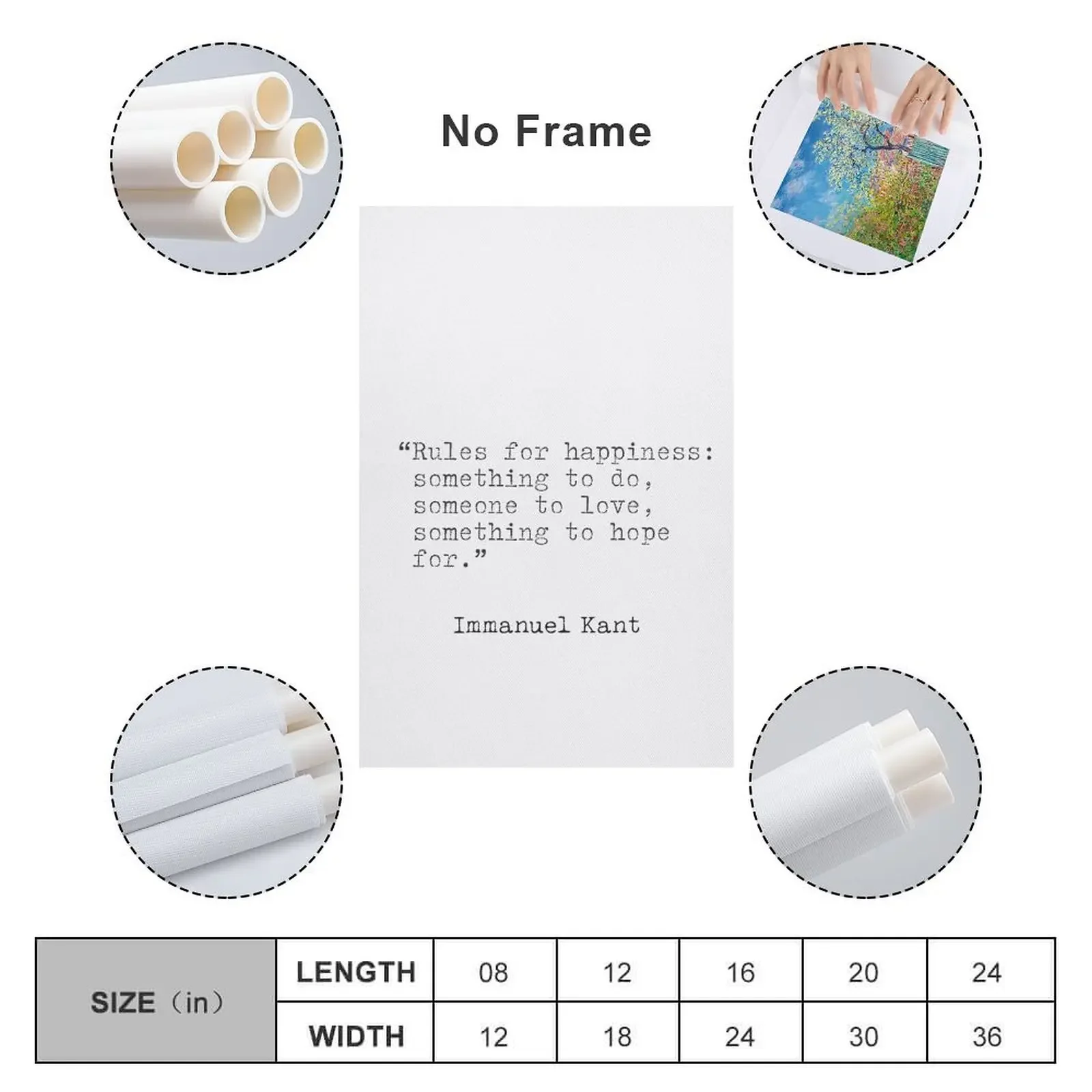 Картина на холсте с цитатами Иммануэль кант настенные постеры для комнаты