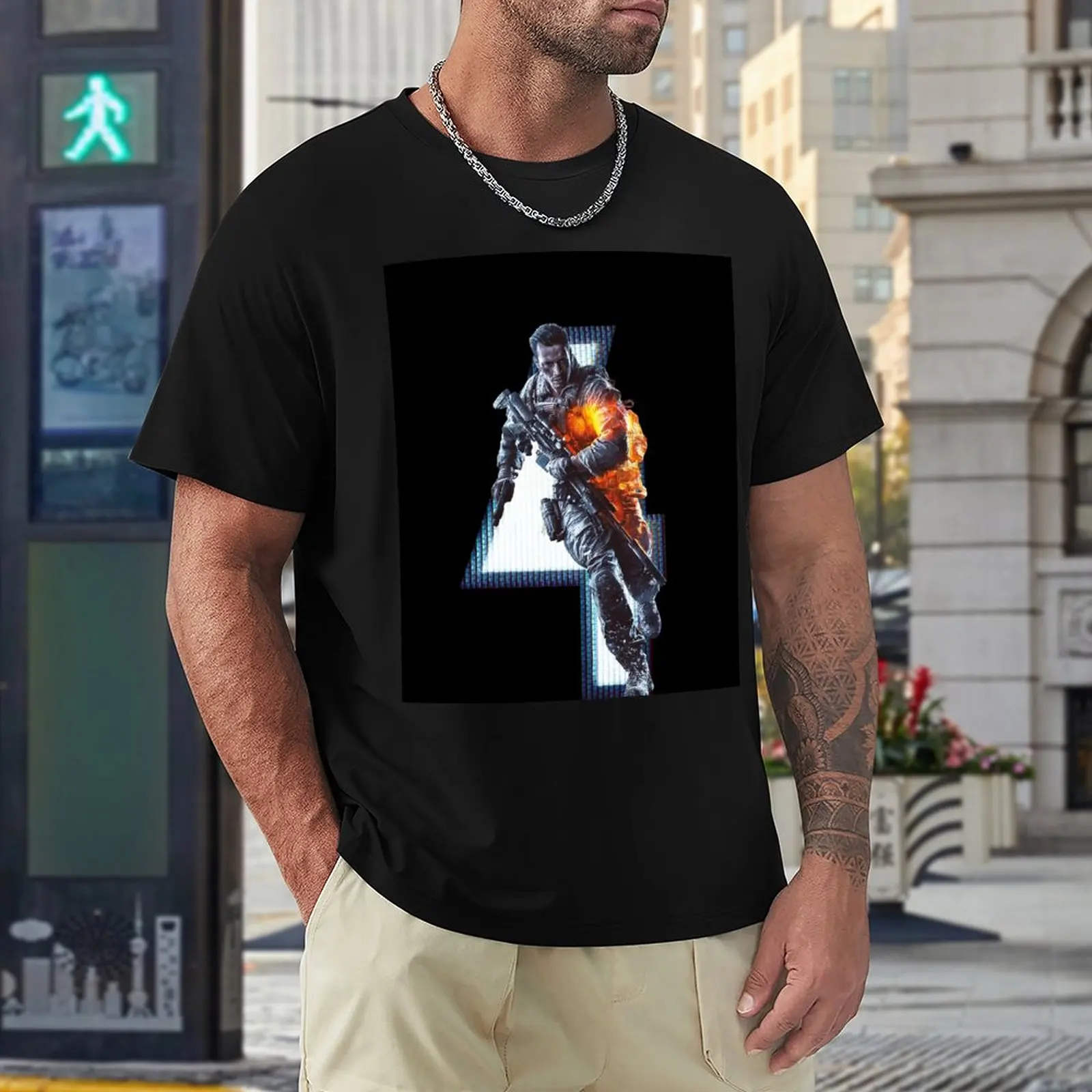 Быстросохнущая Мужская футболка с длинным рукавом в стиле оверсайз