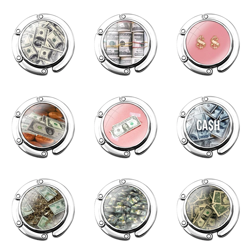 Складной крючок для кошелька хранения женской настольной сумки складной декор