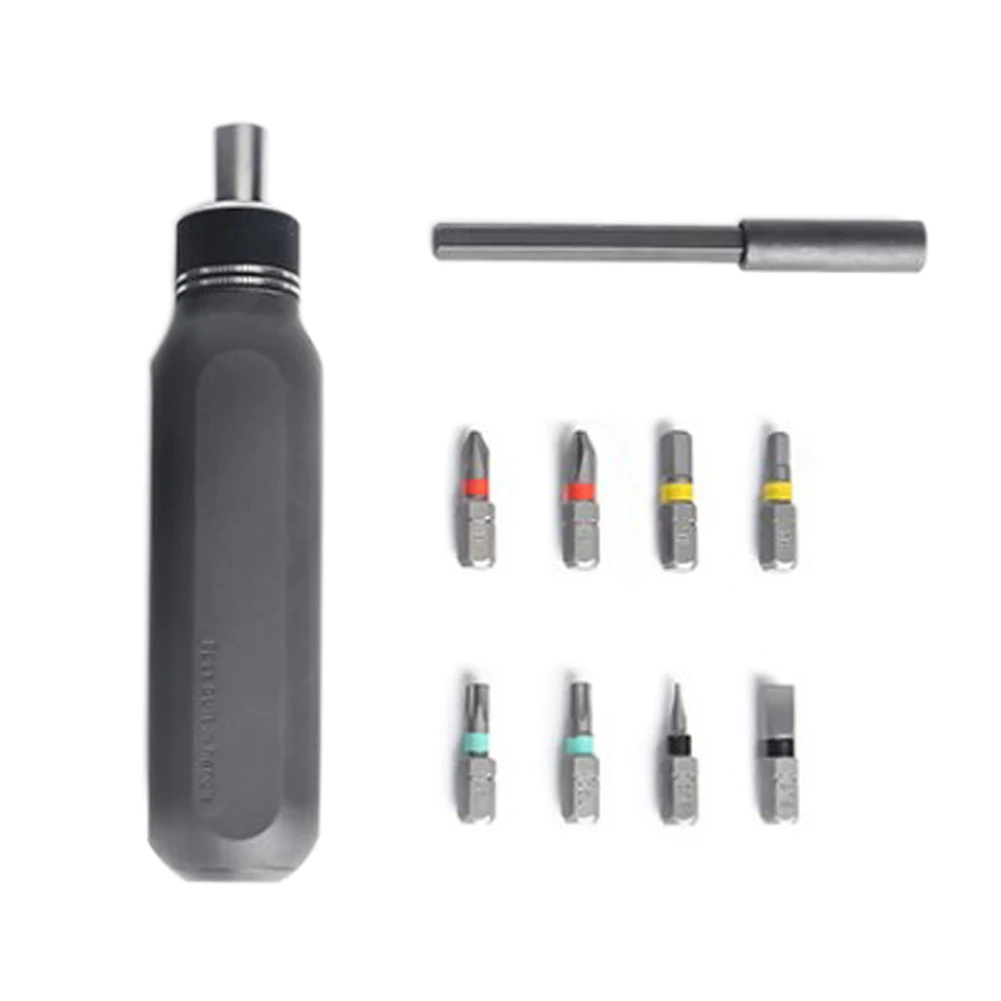 

9In1 Ratchet Screwdriver 13cm Set Magnetic Extension Rod 8.8cm Screwdriver Bit PH/SL/H/T For Installation Repairing Manual Tools