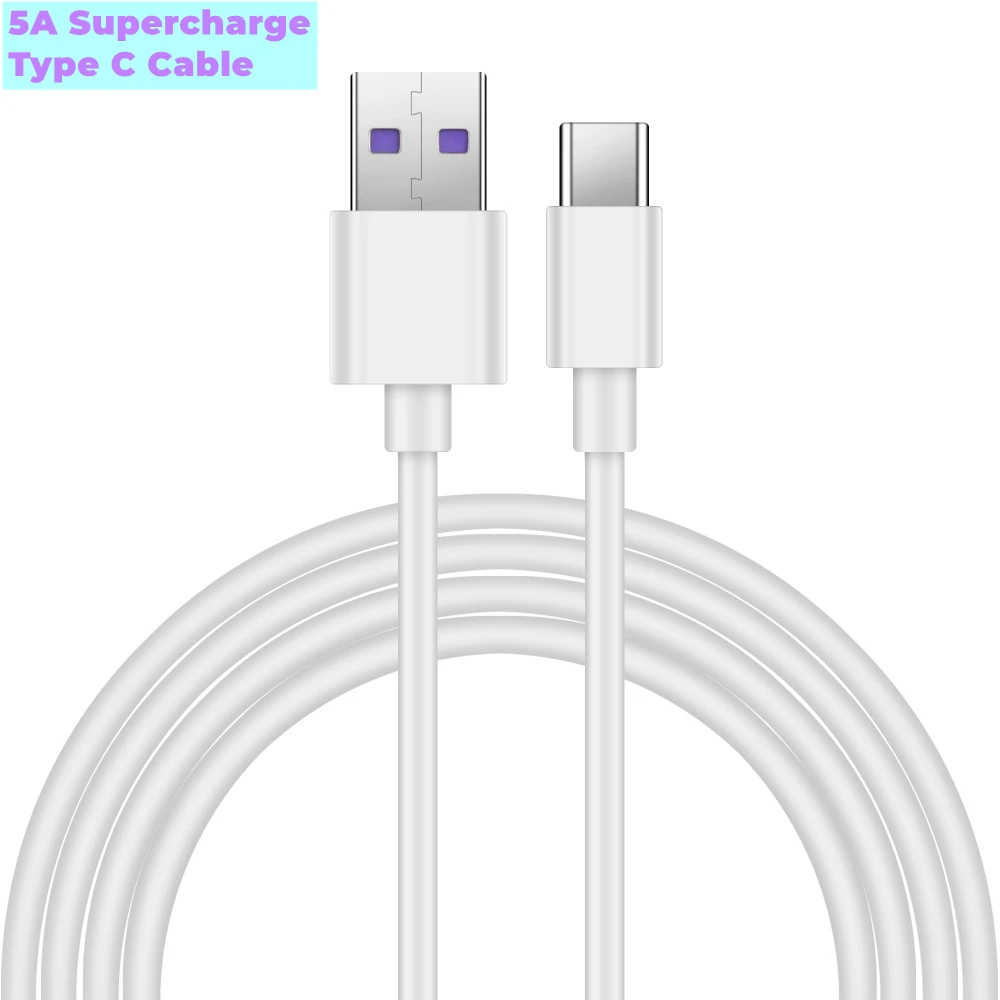 

20Pcs/For Huawei 5A Type C Cable P30 P20 Pro Lite Mate 30 20 10 Pro P10 Plus USB 3.1 Type-C Supercharge Super Charger Cable