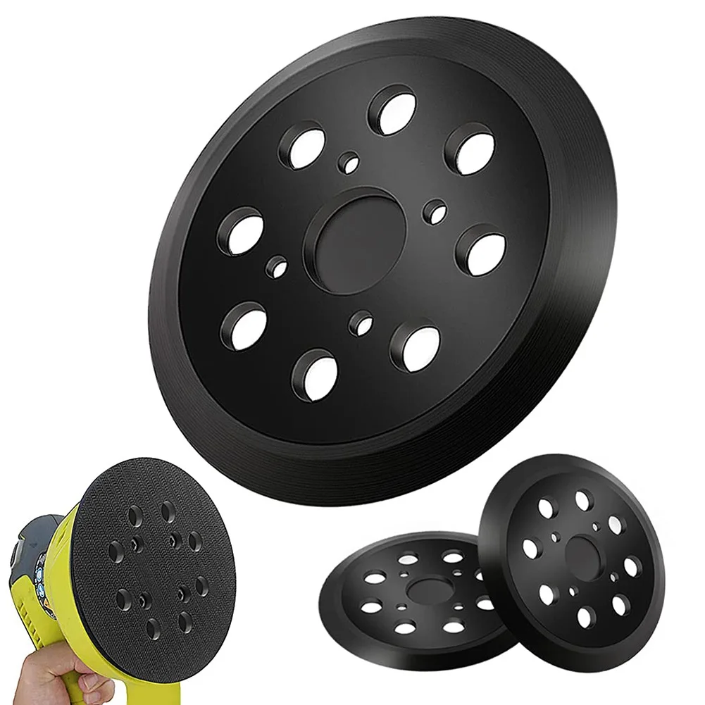 

5 Inch Backing Pad Hook Black Loop Sanding Pads For Fits Air Sander Power Sander Polisher Tools Power Tools