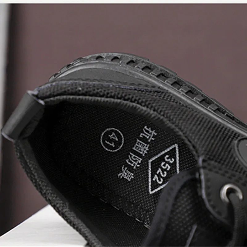 Мужские парусиновые туфли мягкая подошва обувь для вождения на шнуровке Рабочая