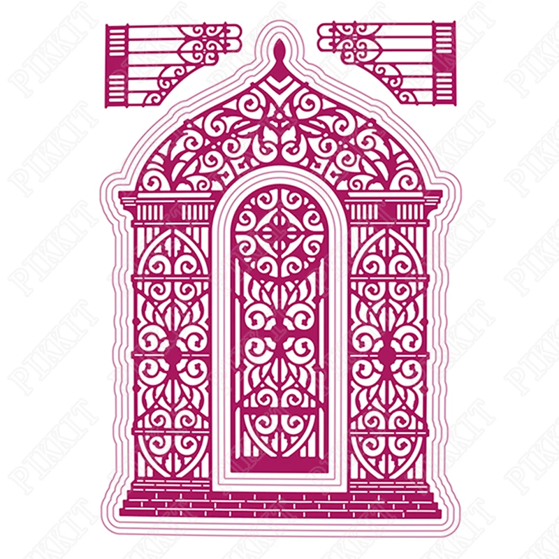 

Wrought Iron House Dies Scrapbooking Metal Cutting Dies Craft Embossing Make Paper Greeting Card Making Template DIY Handmade