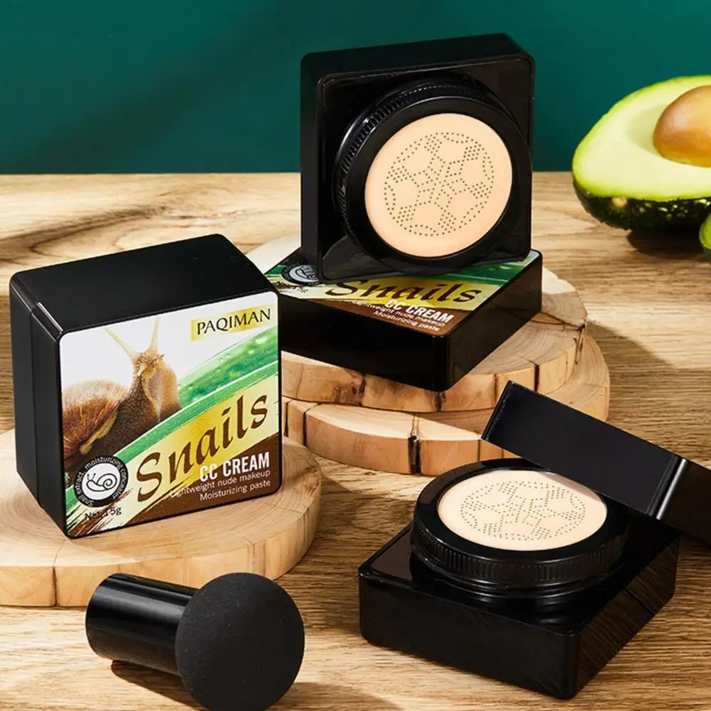 

with Brush 15g Safe Waterproof Cosmetic Air Cushion Cream Waterproof BB Cream Moisturizing for Female