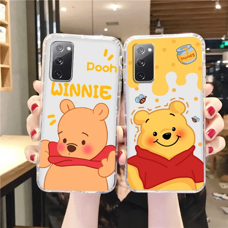 

Winnie the Pooh Bear Disney Phone Case For Samsung A73 A72 A71 A53 A52 A51 A33 A32 A23 A22 A21S A13 A12 A03 Transparent Cover