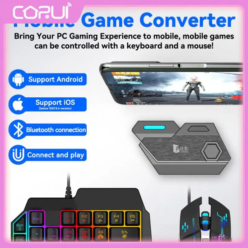 

Keyboard And Mouse Adapter Widely Compatible Durable Usb-c Adapter Non-delayed Quick Transmission Mouse Comverter Adapter