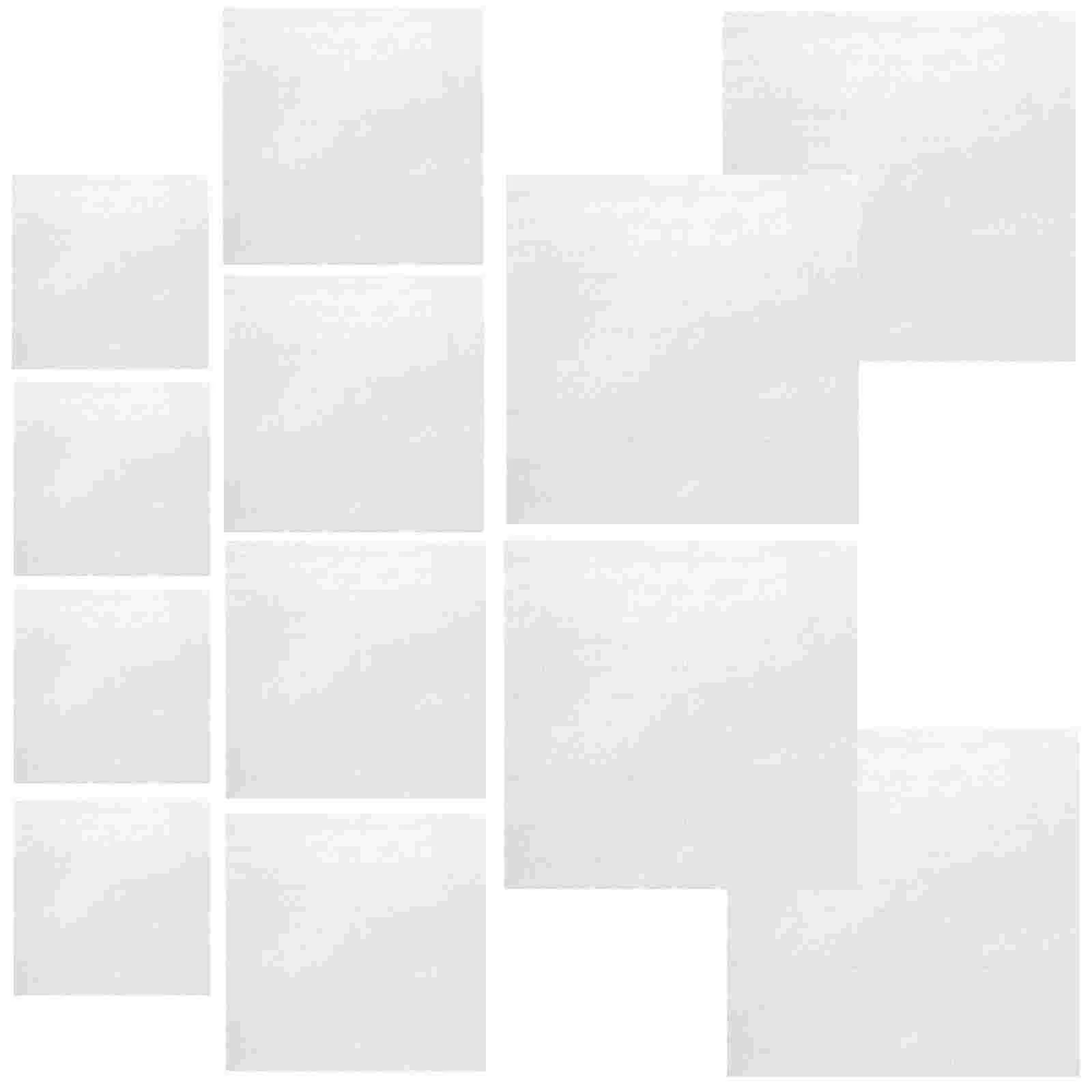 

12 Sheets Embroidery Cloth Sewing Fabrics Gridding Poking Needle Supplies White Cross Stitch