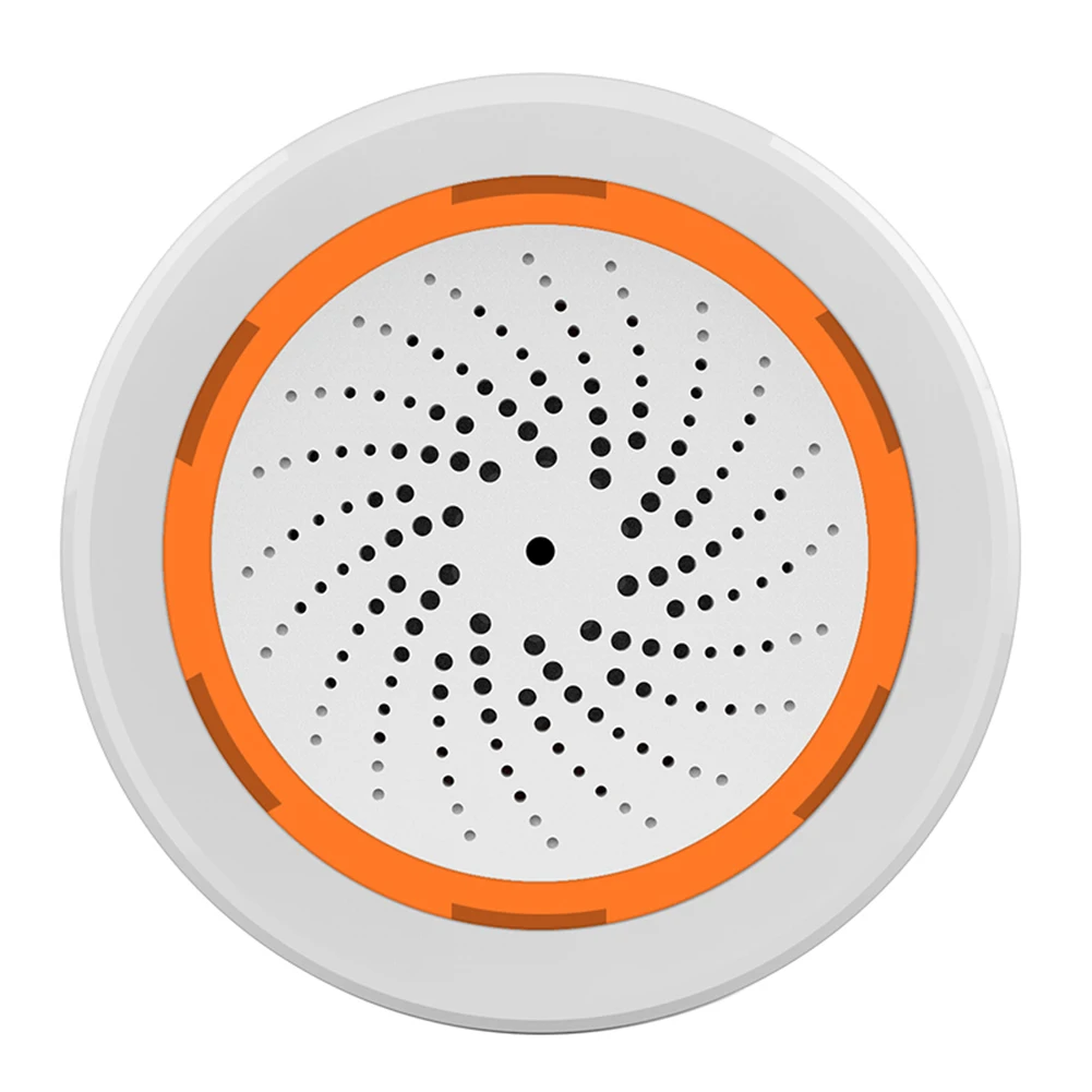 USB Sound Light Sensor Tuya Zigbee 90dB Sound Light Sensor Smart Alarm Siren App Remote Control Home Security Protection System