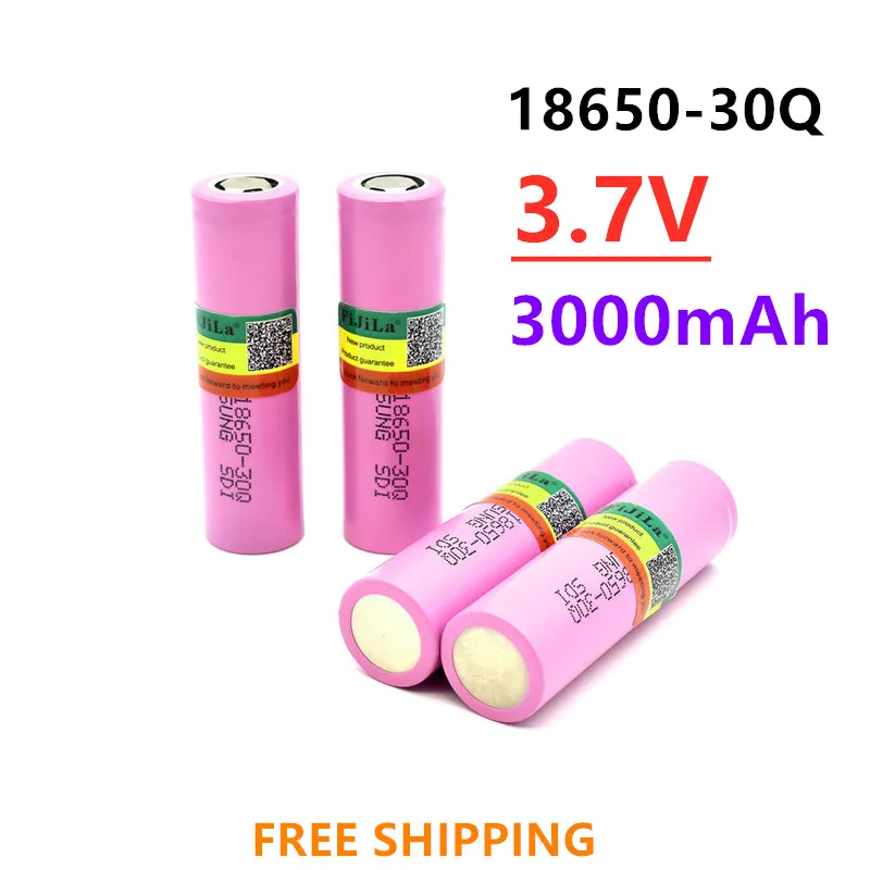 

2~20 PCS New 3000mah 3.7V 18650 Battery for Samsung INR 18650 30Q 20A Rechargeable Lithium Battery for E-cigarate Flashlig