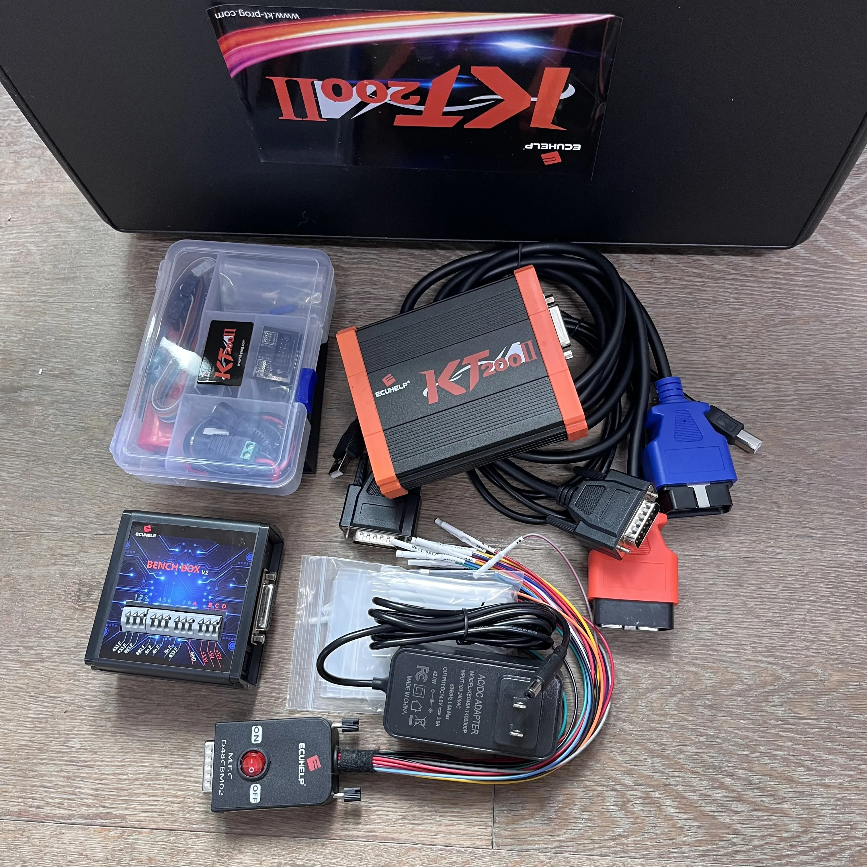Фото Лучшая полная версия KT200II 2025 года с автономным ключом ECU Programmer Support Bench OBD2 BDM для легкового грузовика TCU KT200 II ECU Master №1