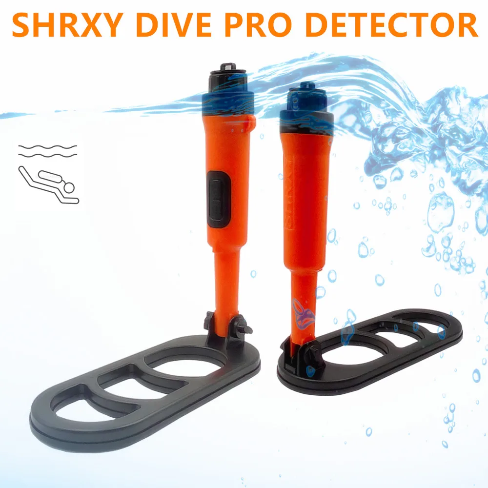 Detector de Metais à Prova Impermeável Água Versão Dobrável Bobina de Pulso Subaquática Pulso Varredura Pinpointer Mergulho Detecção