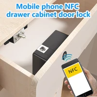Mobile phone NFC smart drawer cabinet door lock RFID electronic lock IC card 13.56 mhz motor lock wardrobe electric lock
