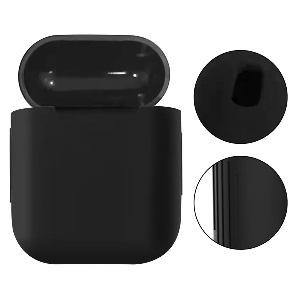 

Black And White Earphone Case For Airpods1/2 Soft Silicone Case Shockproof Wireless Protective Cover Headphone Case Accessories