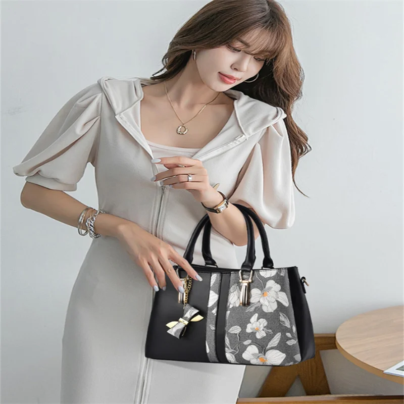 Fashion Luggage Women's Handbags Crossbody NEW Personalized Printing Large Capacity Waterproof PU Shoulder Strap  Ladies Bolsos