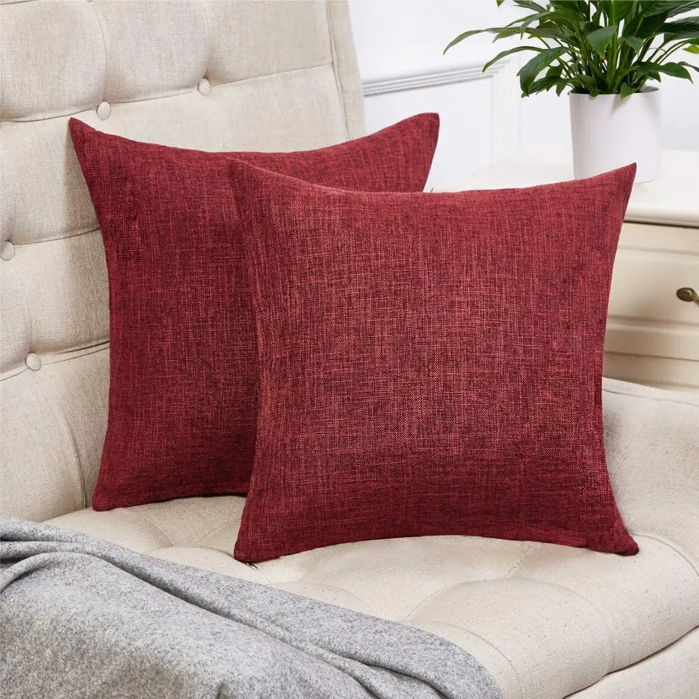 

Decorative Sofa Cushion Cover 30x50/40x40/45x45/50x50/55x55cm Solid Color Linen Pillowcase Home Decor Throw Pillow Case