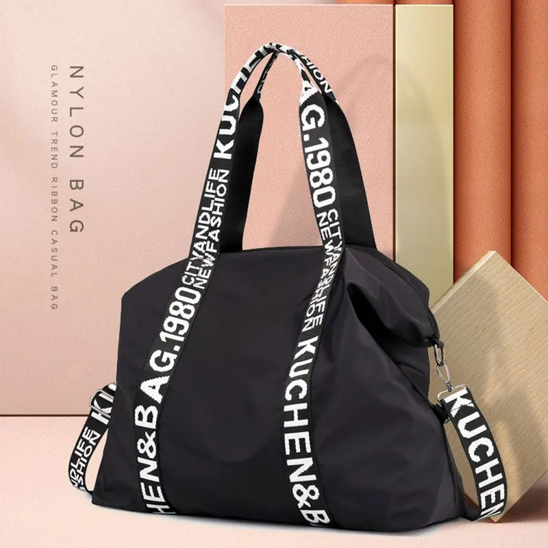 

1 шт., вместительная нейлоновая дорожная сумка через плечо для женщин