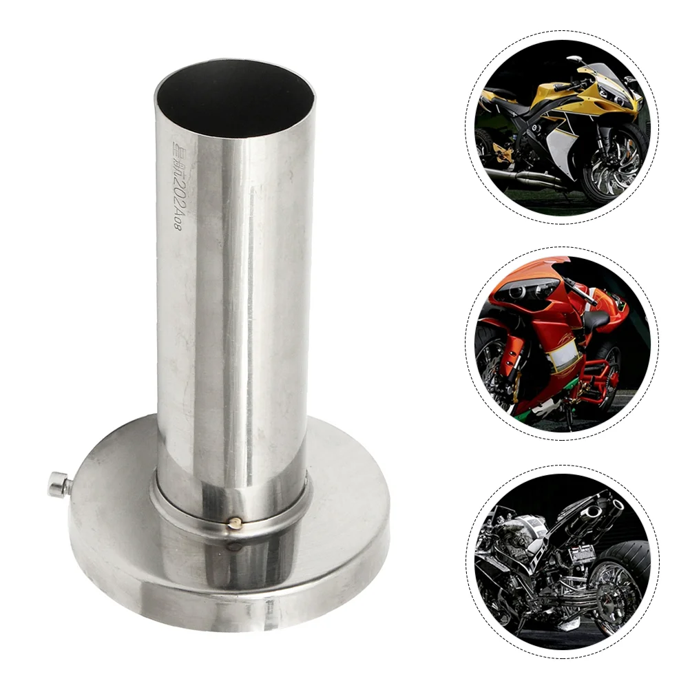 

1pc Universal Exhaust Pipe Tail Muffler Useful Exhaust Pipe Parts Stainless Steel Silencer Exhaust Pipe Accessory for