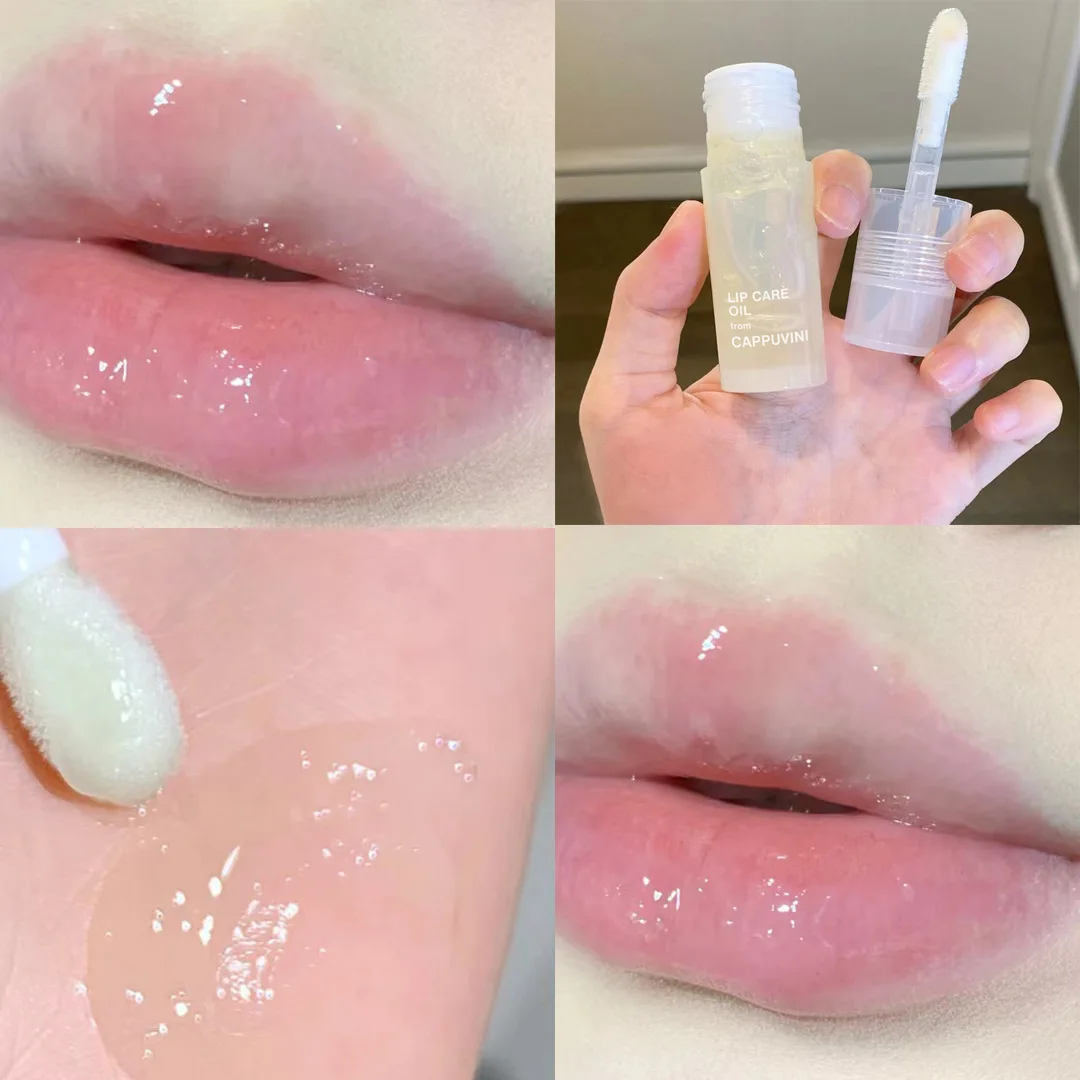 

Crystal Jelly Lip Oil Hydrating Plumping Lip Gloss Coat For Cute Makeup Lipsticks Tinted Clear Serum Fruit Lip Balm Cosmetics