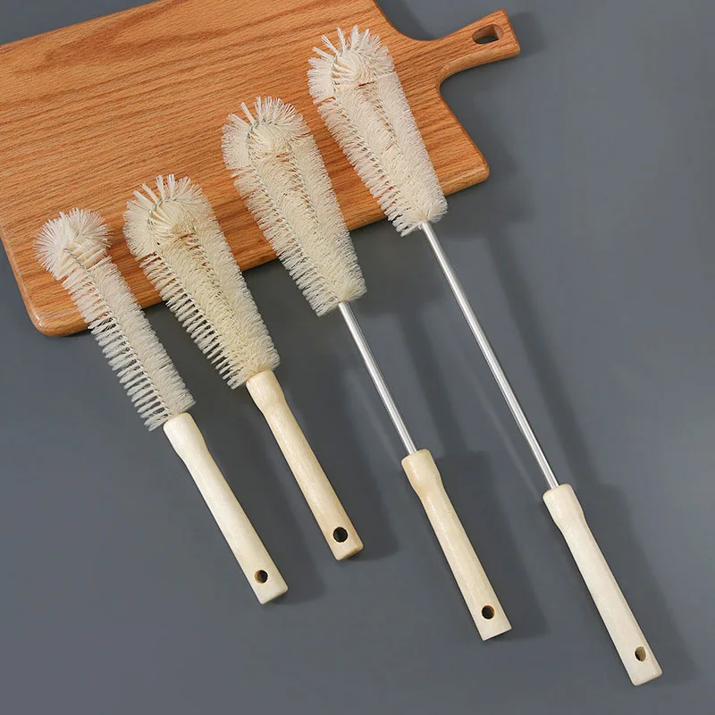 

Wooden Cup Brush Cleaning Long Handle Small Brush Wall Breaking Machine Special Water Cup Cleaning Artifact Cup Brush Kitchen
