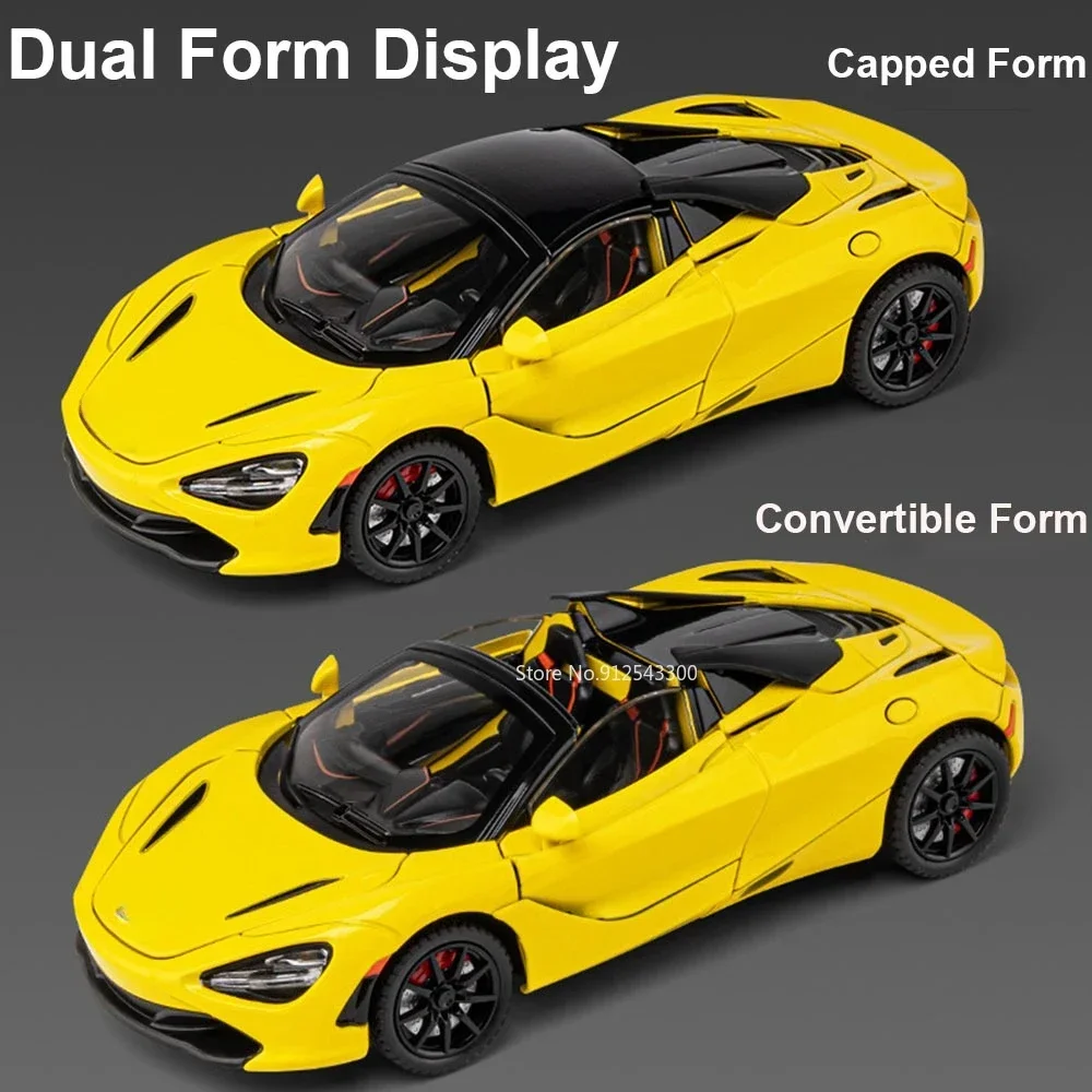 1:24 масштаб 720S игрушка модель спортивного автомобиля амортизирующий сплав литые