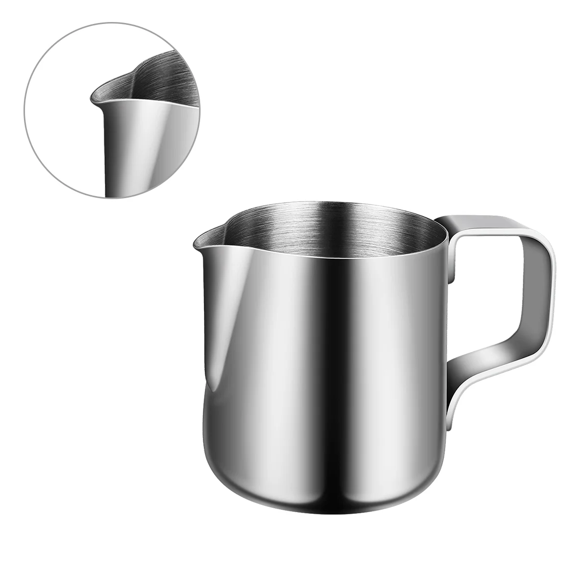 

Milk Pitcher Cup Frother Jug Steaming Frothing Metal Accessories Machine Espresso Stainless Steel Art Latte Cappuccino Creamer