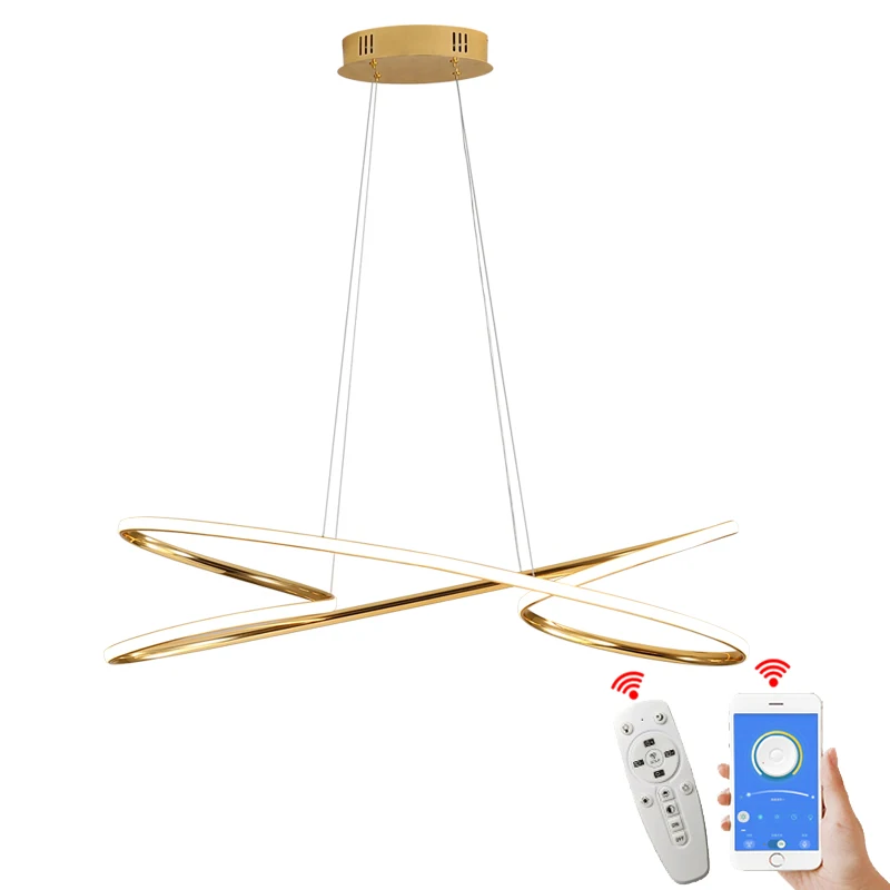 

Flower New Modern LED Chandeliers For Dinning Room Bedroom Study Room Dimmable Plating Hanging Chandelier Fixtures 110V 220V