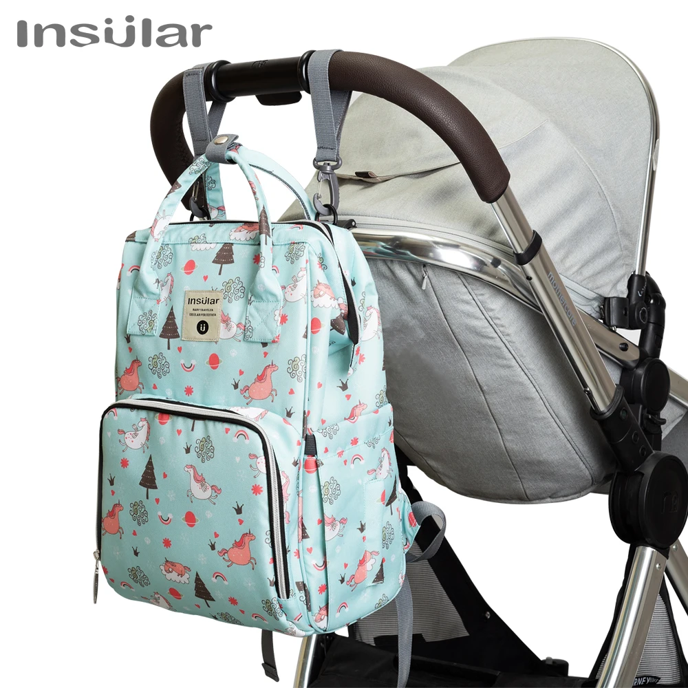 

Insular Baby Diaper Bag Backpack Mommy Maternity Stroller Nappy Backpack Large Capacity Nursing Changing Bag For Baby Stroller