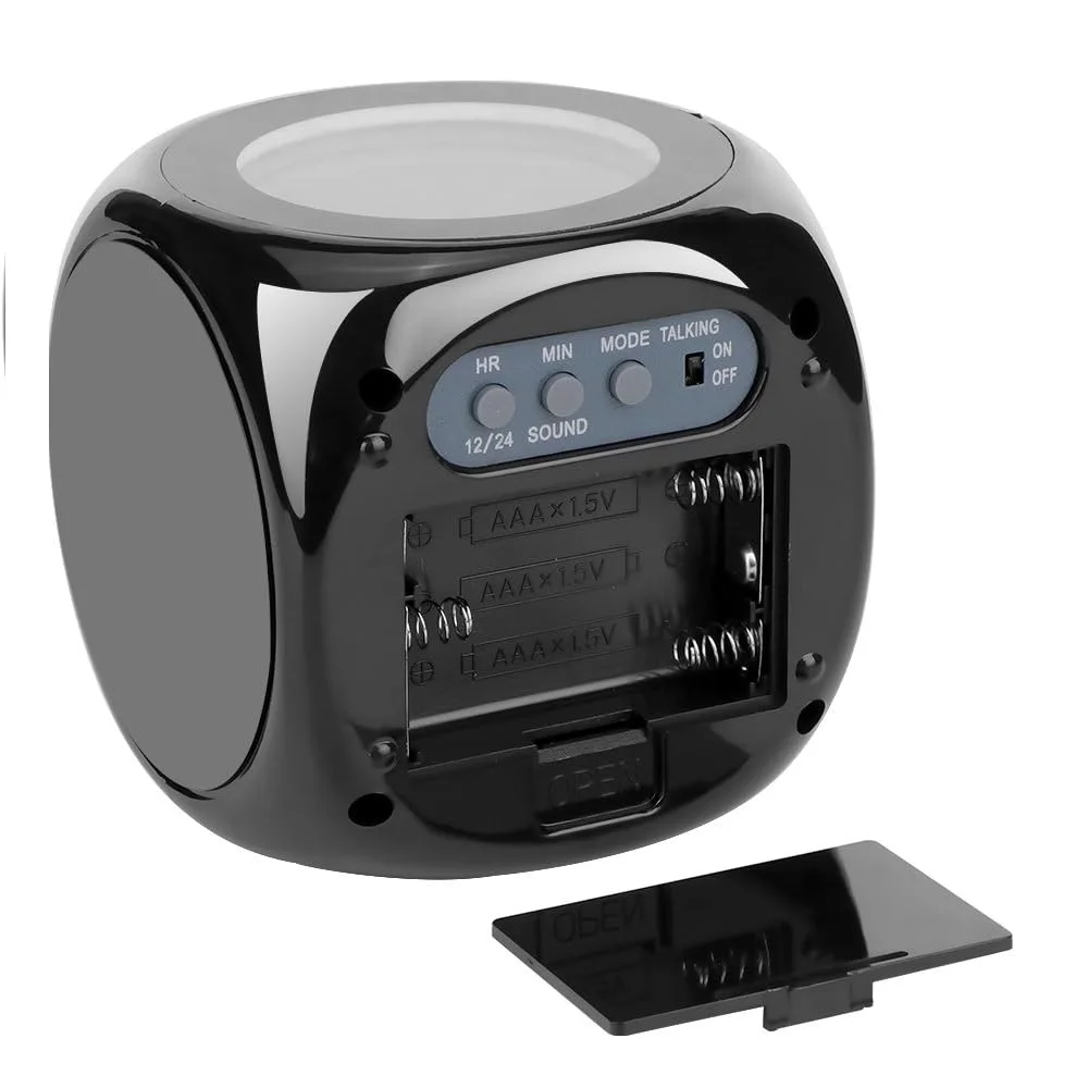 Проекционный будильник с батареей AAA