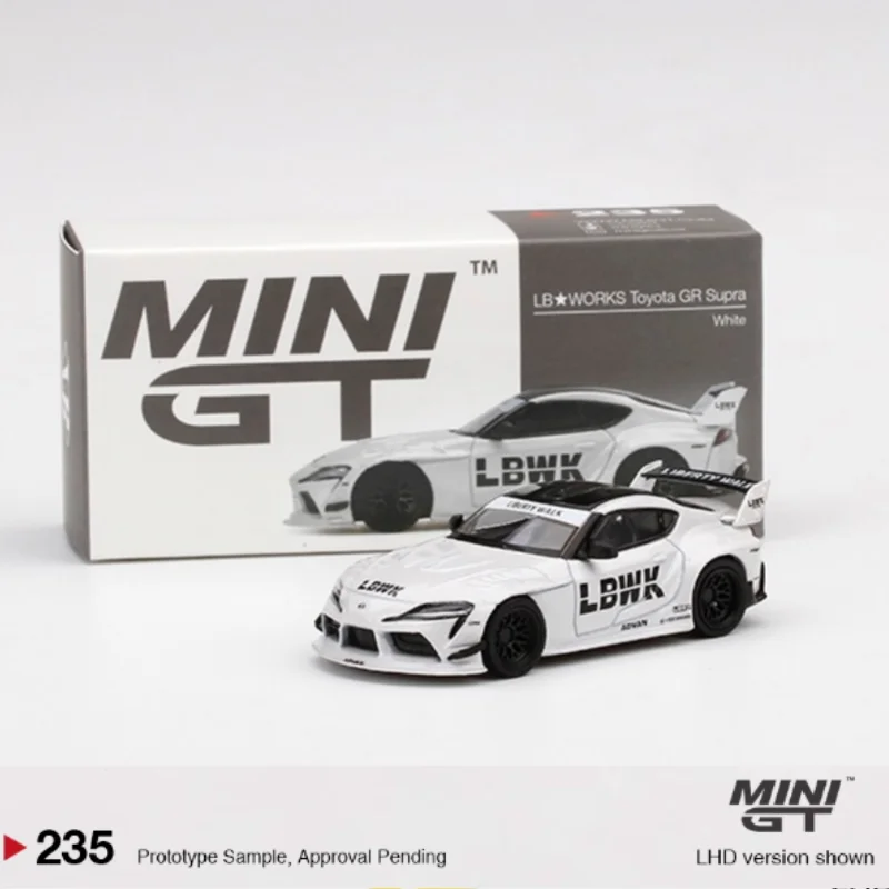 Фото 1:64 распроданная версия с широким кузовом LBWORKS GR Bull Devil Supra China Limited Edition 235, литая под давлением модель автомобиля из сплава, игрушка для мальчиков №1
