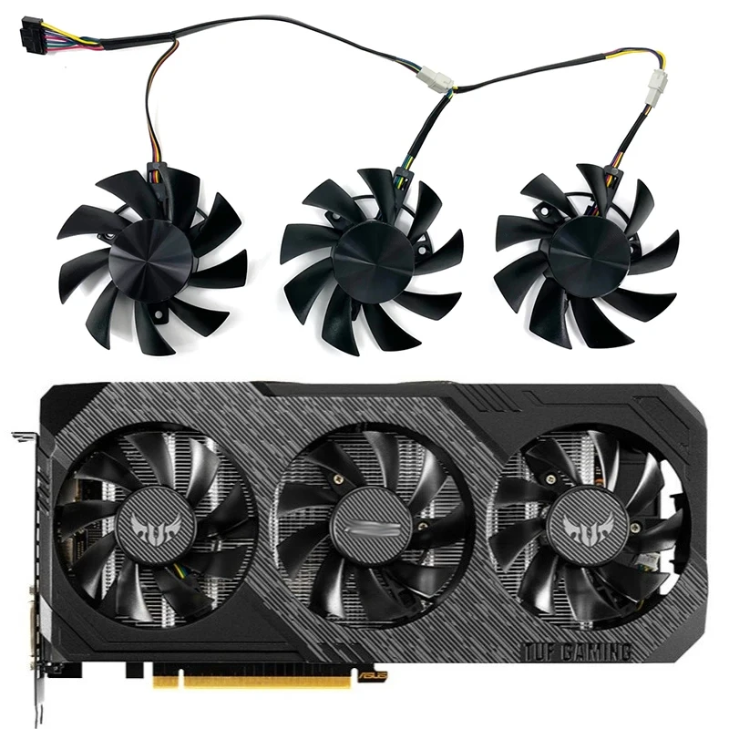 Вентилятор охлаждения для видеоигр TUF Gaming X3 RX5700 RX5700XT, 75 мм, для ASUS TUF Gaming X3 RX 5700 XT RX 5700 XT