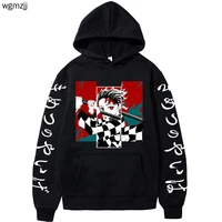 anime demon slayer hoodies hip hop hoodie sweatshirts harajuku streetwear pullover for women and men