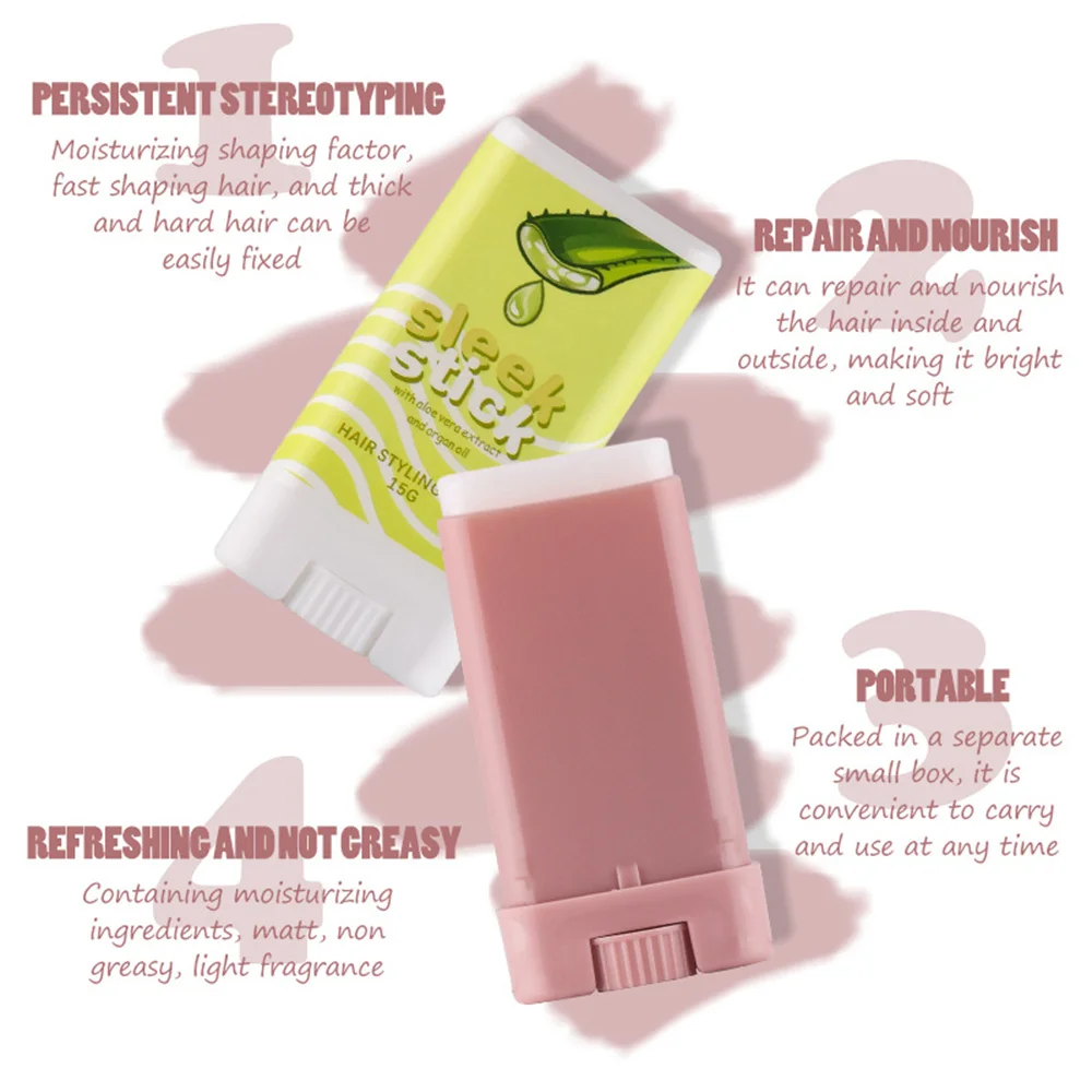 

Новая стильная палочка для расчесывания сломанных волос, сглаживающие товары для быстрого укладки, Стайлинг волос, крем для воска, уход за волосами, Стайлинг натуральный