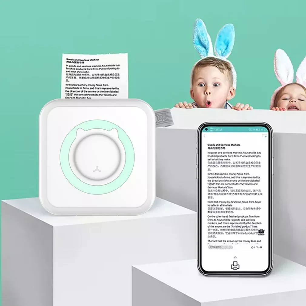 

2023NEW Portable Thermal Printer Photo Picture HD Thermal Label Fast Printer Student Wrong Question Printer For Mobile Phone