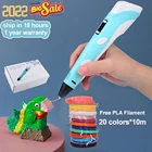 3d-ручка сделай сам, 3D-принтер, ручка для рисования, 3D-печать, лучший для детей с пла-нитью 1,75 мм, Рождественский подарок на день рождения