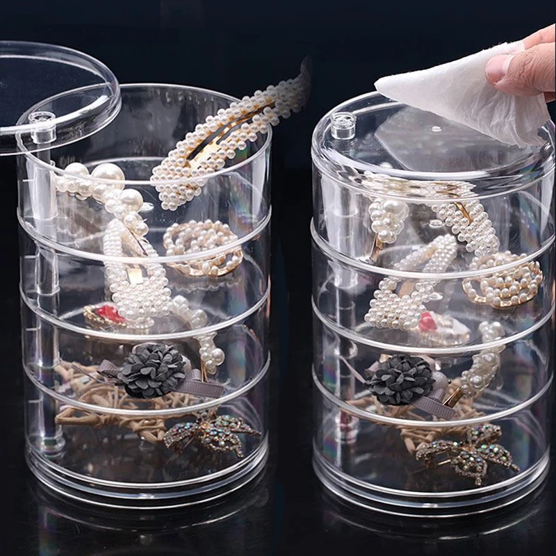 Большая вращающаяся шкатулка для хранения ювелирных изделий, серег ...