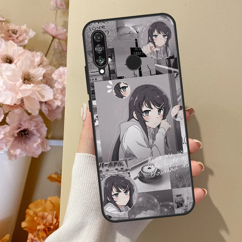 Чехол аниме Mai Sakurajima для Huawei P30 Lite P40 P20 P50 Pro Nova 5T P Smart 2019 чехол Honor 50 10i 8X |
